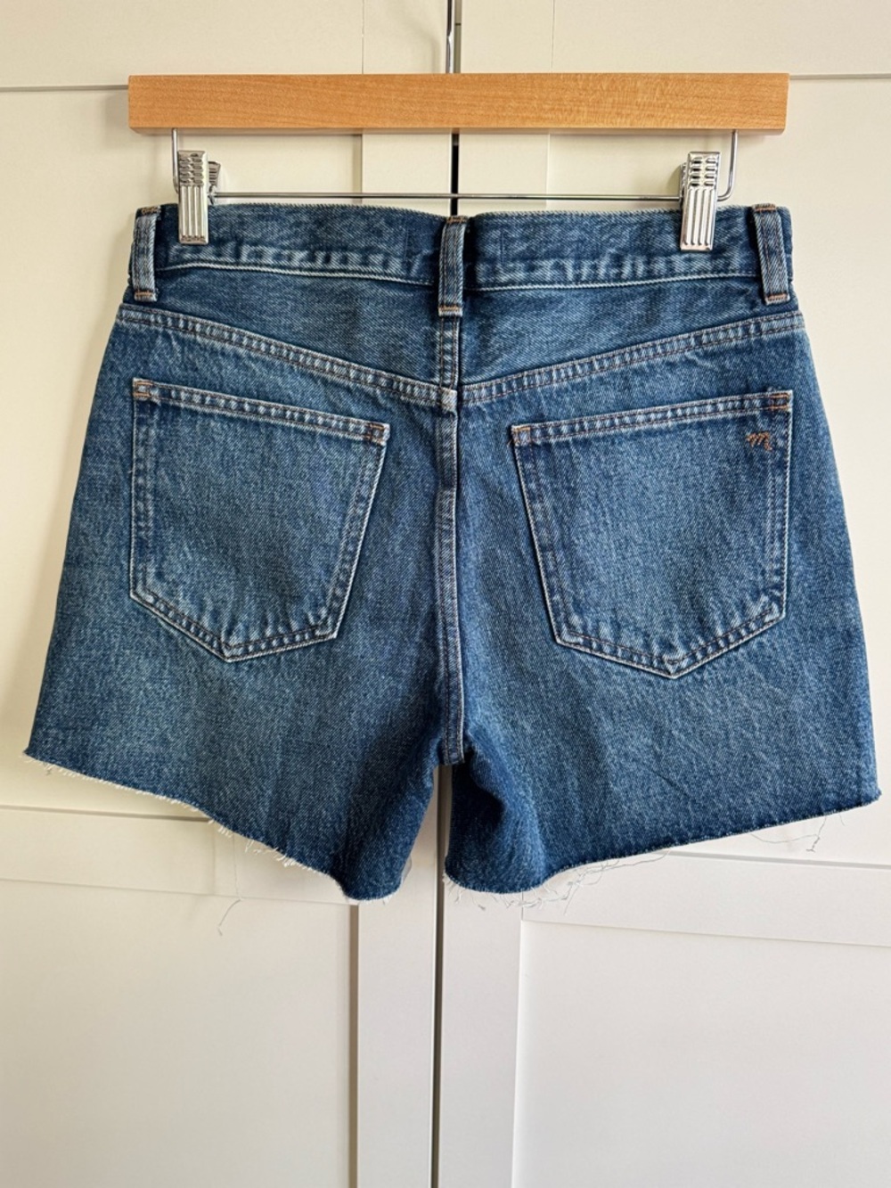 Madewell The Brynn Long Short High-Rise Raw Hem Size 24 - Picture 5 of 6